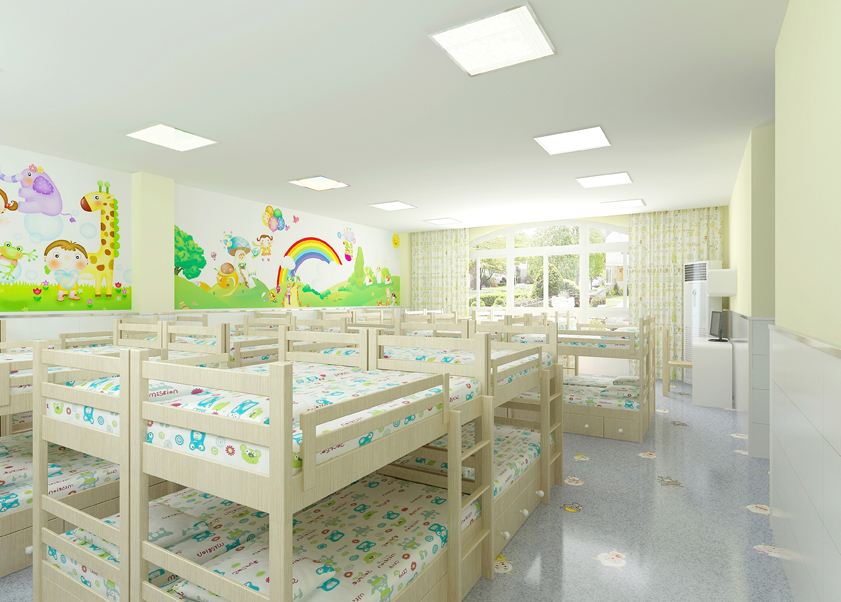 幼儿园寝室设计,幼儿园卧室设计,幼儿园装修设计,广州幼儿园装修,童真装饰